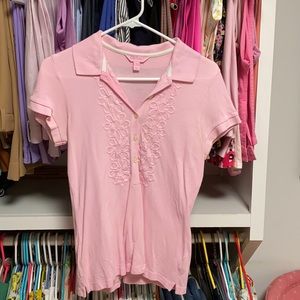Lilly Pulitzer pink polo small